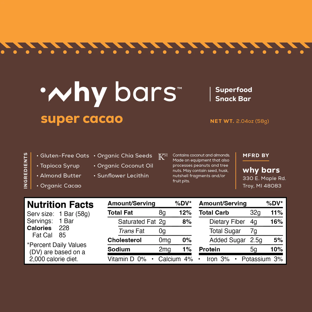 Super Cacao Bar (12 CT) - Image 3
