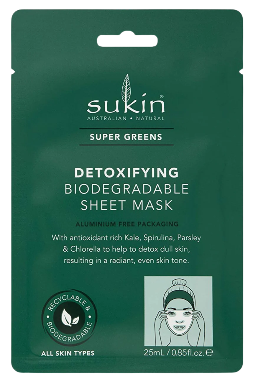 Super Greens Detoxifying Biodegradable Sheet Mask