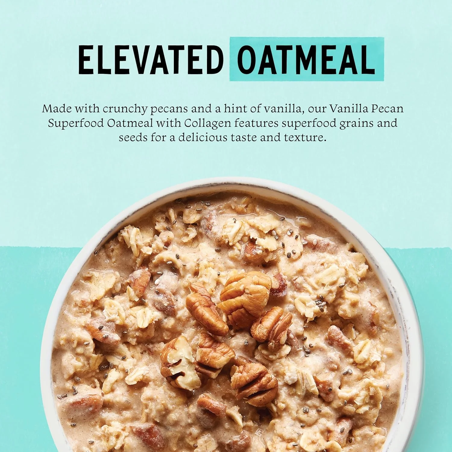 Superfood Oatmeal with Collagen - Vanilla Pecan (3 Pack) - Image 5