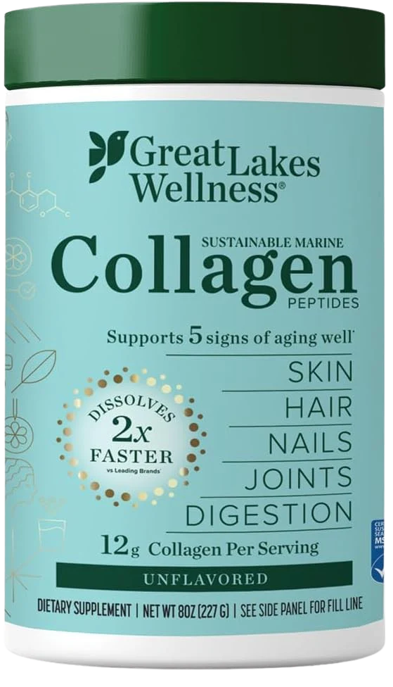 Sustainable Marine Collagen Peptides for Skin, Hair, Nails, Joints & Digestion - Unflavored