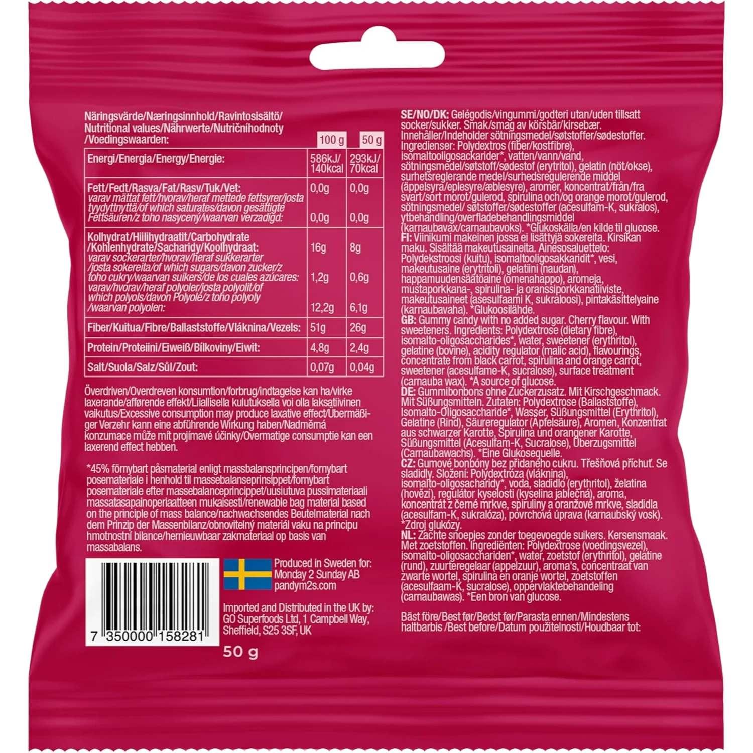 Swedish Sour Cherry Candy (14 Pack) - Image 5
