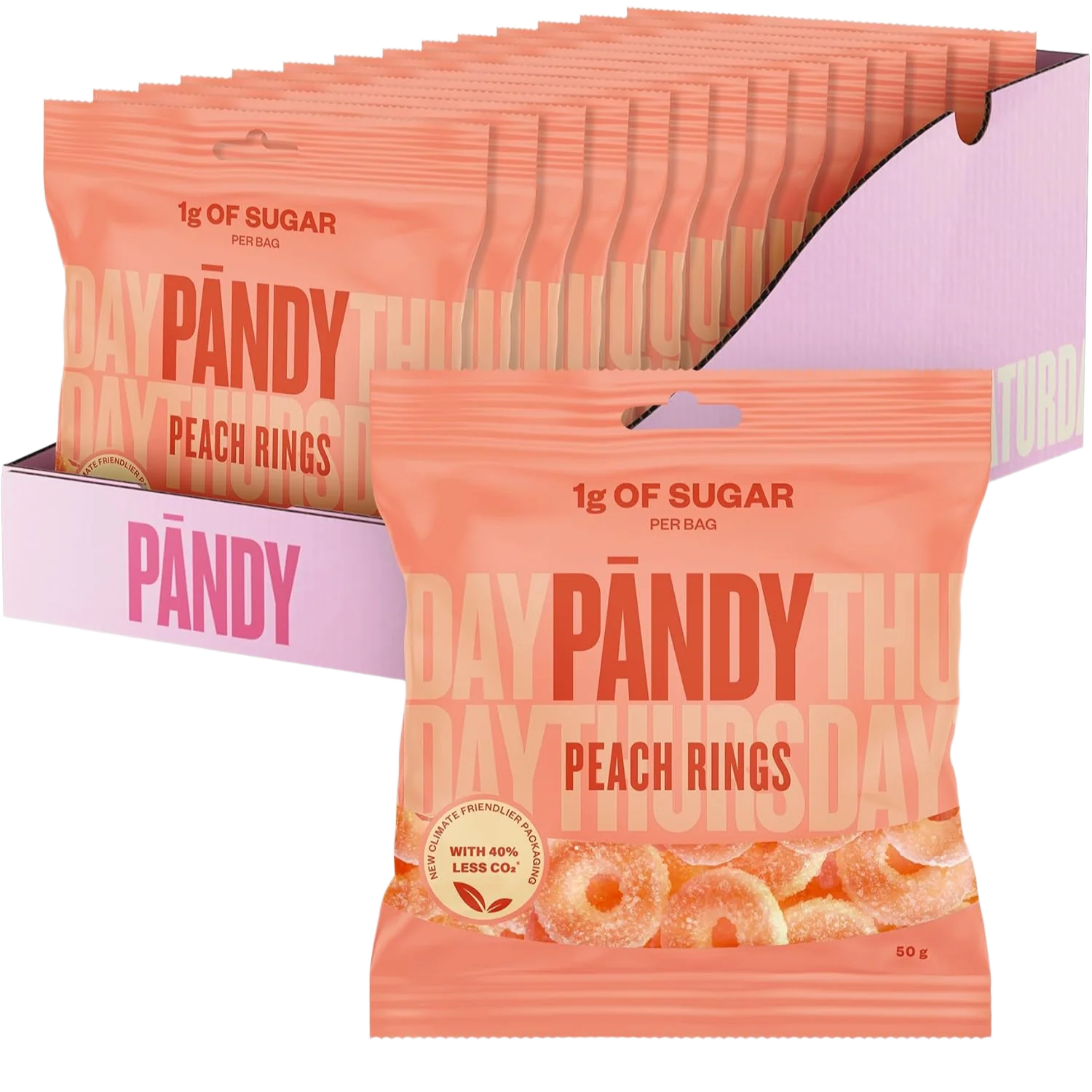 Peach Rings Swedish Candy (14 Pack)