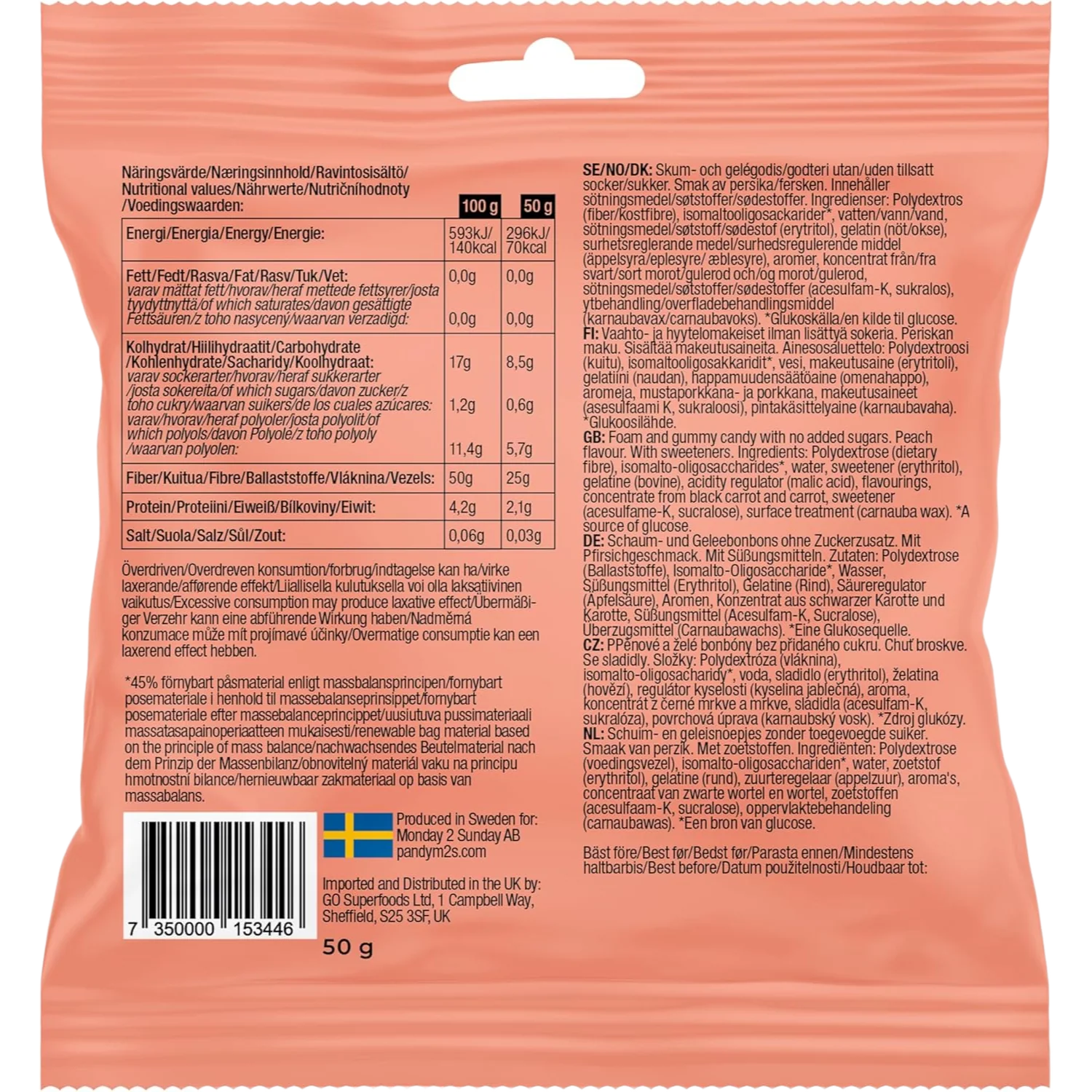 Peach Rings Swedish Candy (14 Pack) - Image 5