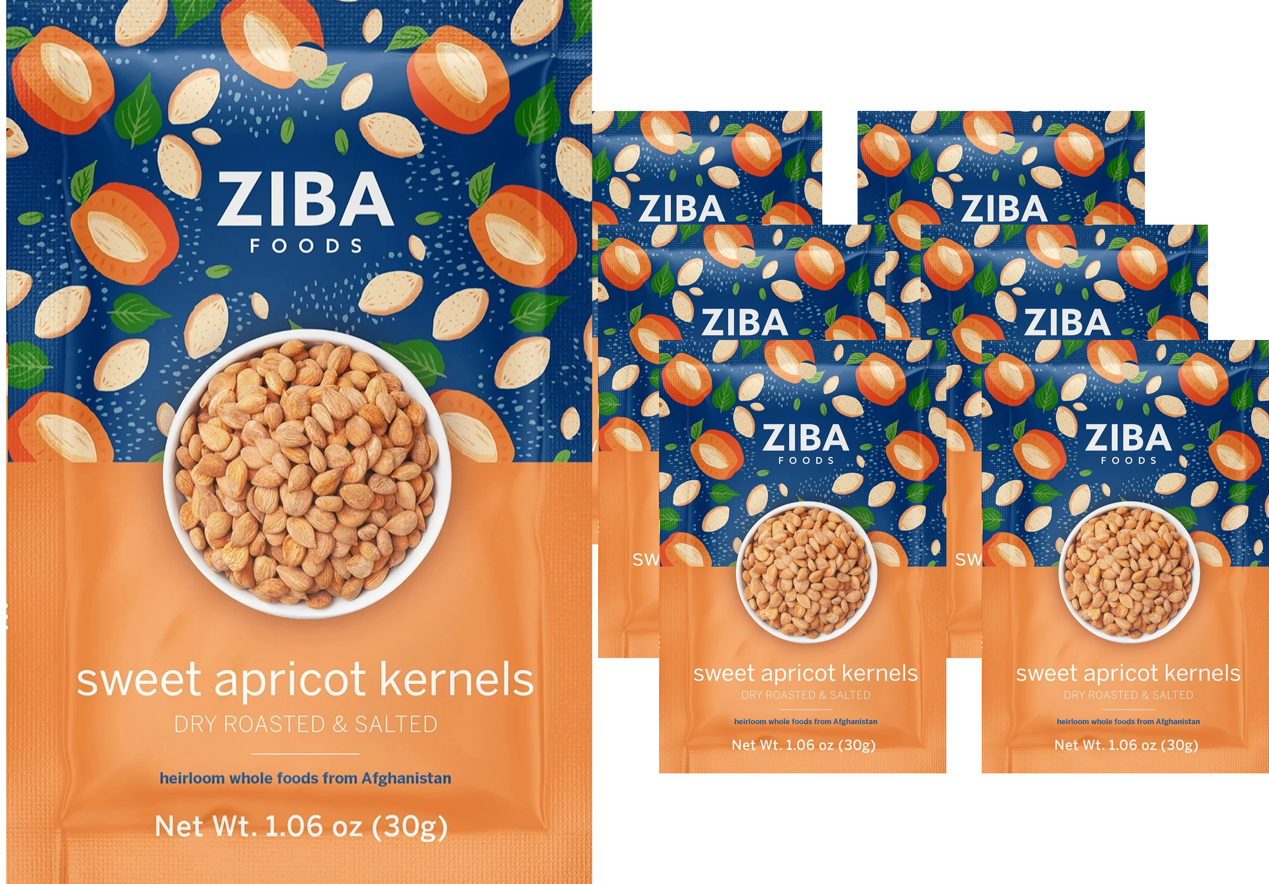 Sweet Apricot Kernels (6 Pack)