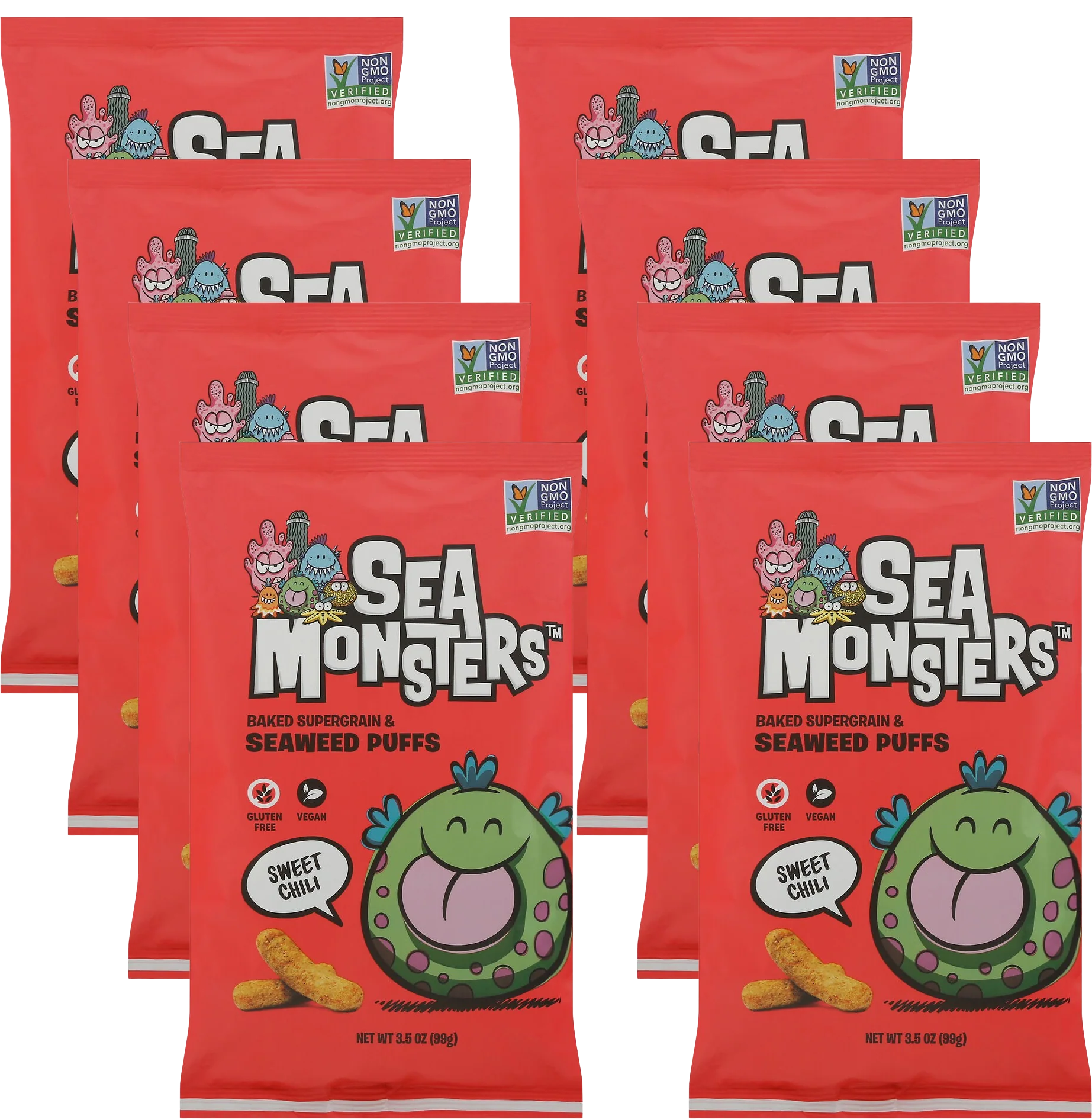 Sweet Chili Seaweed Puff (8 Pack)