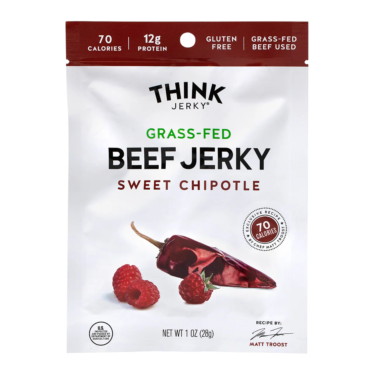 Sweet Chipotle Grass-Fed Beef Jerky (12 CT) - Image 2