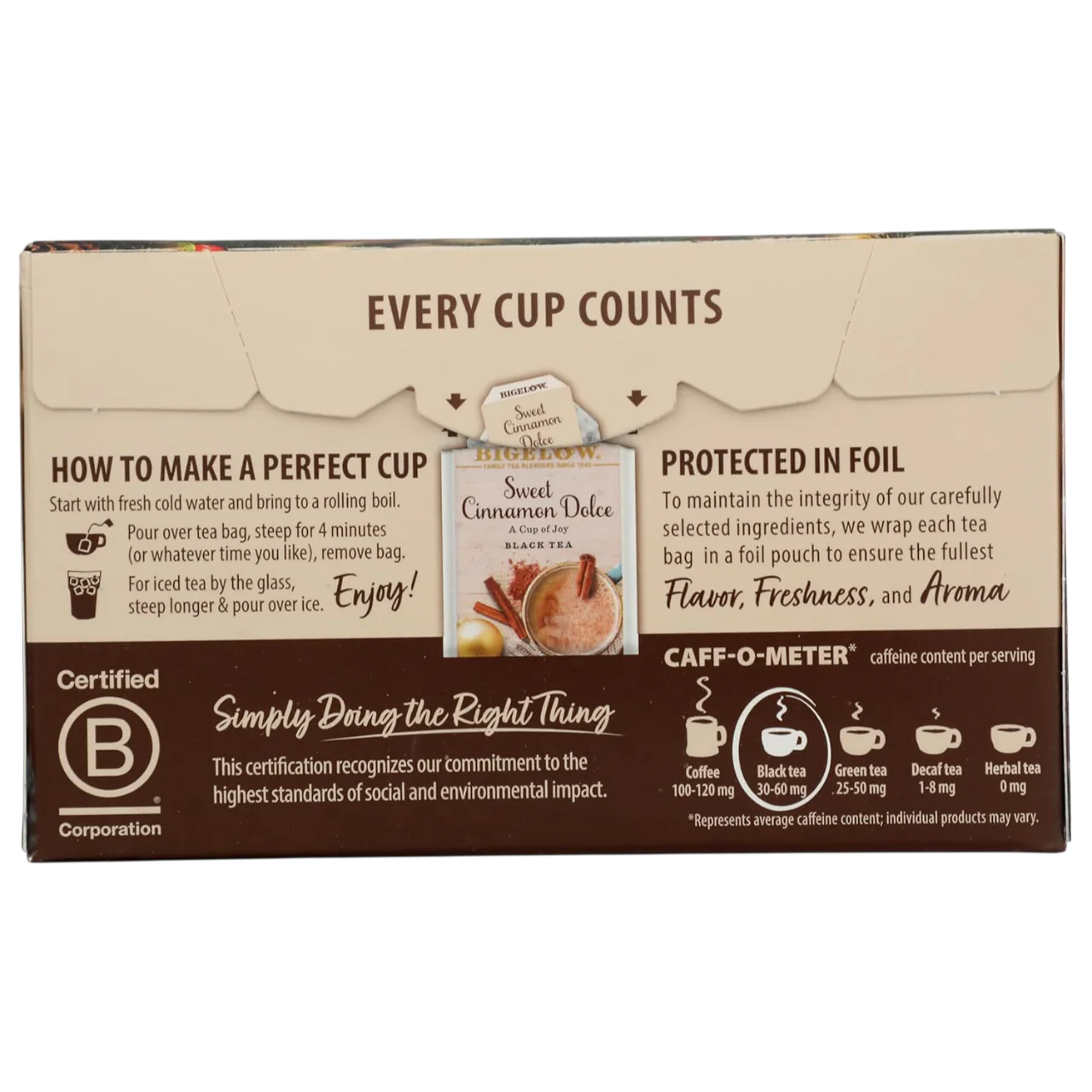 Sweet Cinnamon Dolce Black Tea (18 CT) - Image 2