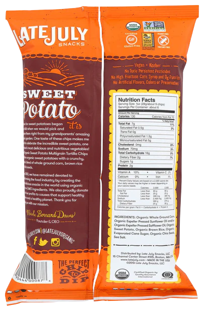 Sweet Potato Multigrain Tortilla Chips - Image 2