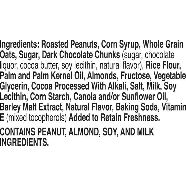 Sweet & Salty Chewy Granola Bars Variety Pack - Dark Chocolate, Peanut & Almond (15 CT) - Image 3