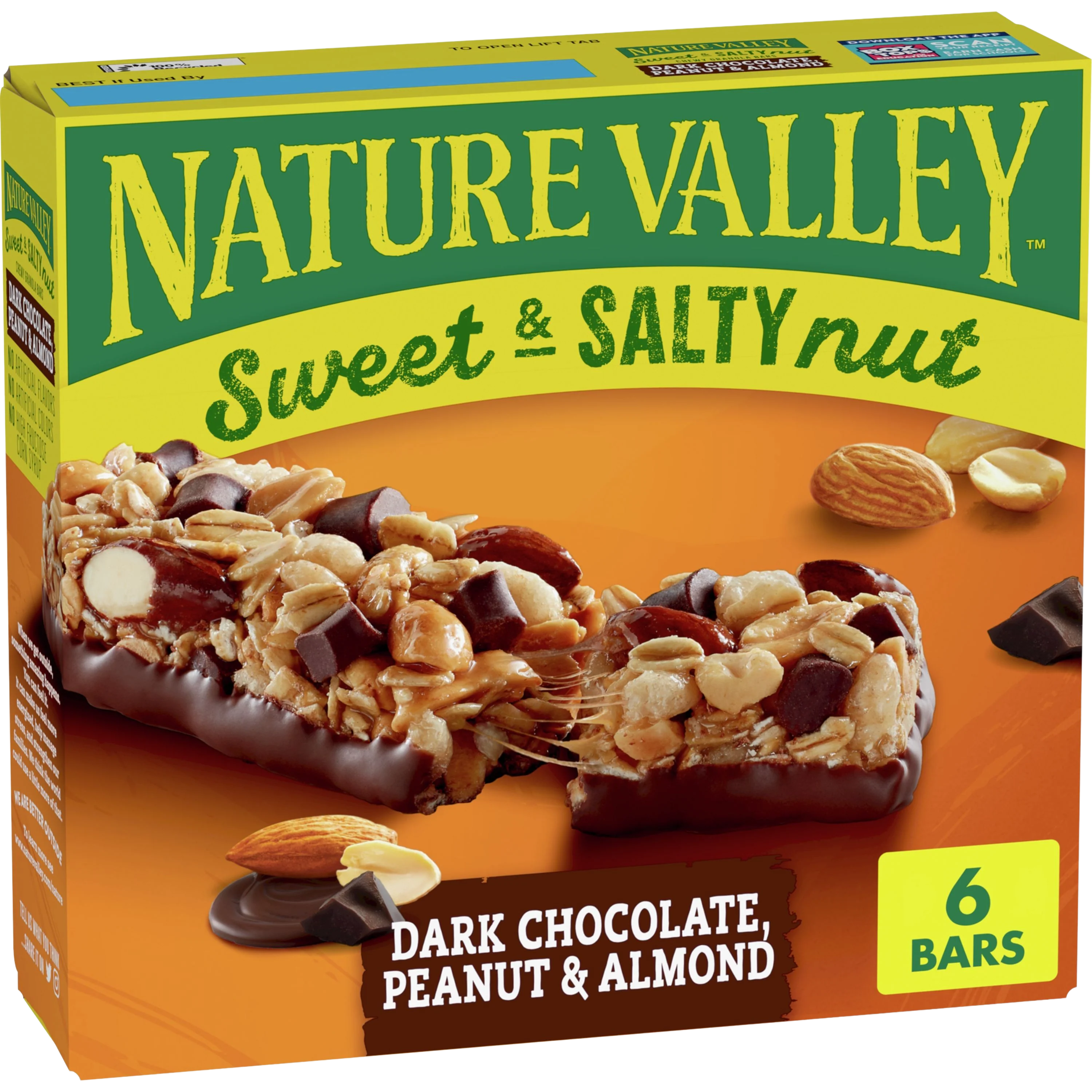 Sweet & Salty Nut Dark Chocolate, Peanut & Almond Granola Bars (6 CT)