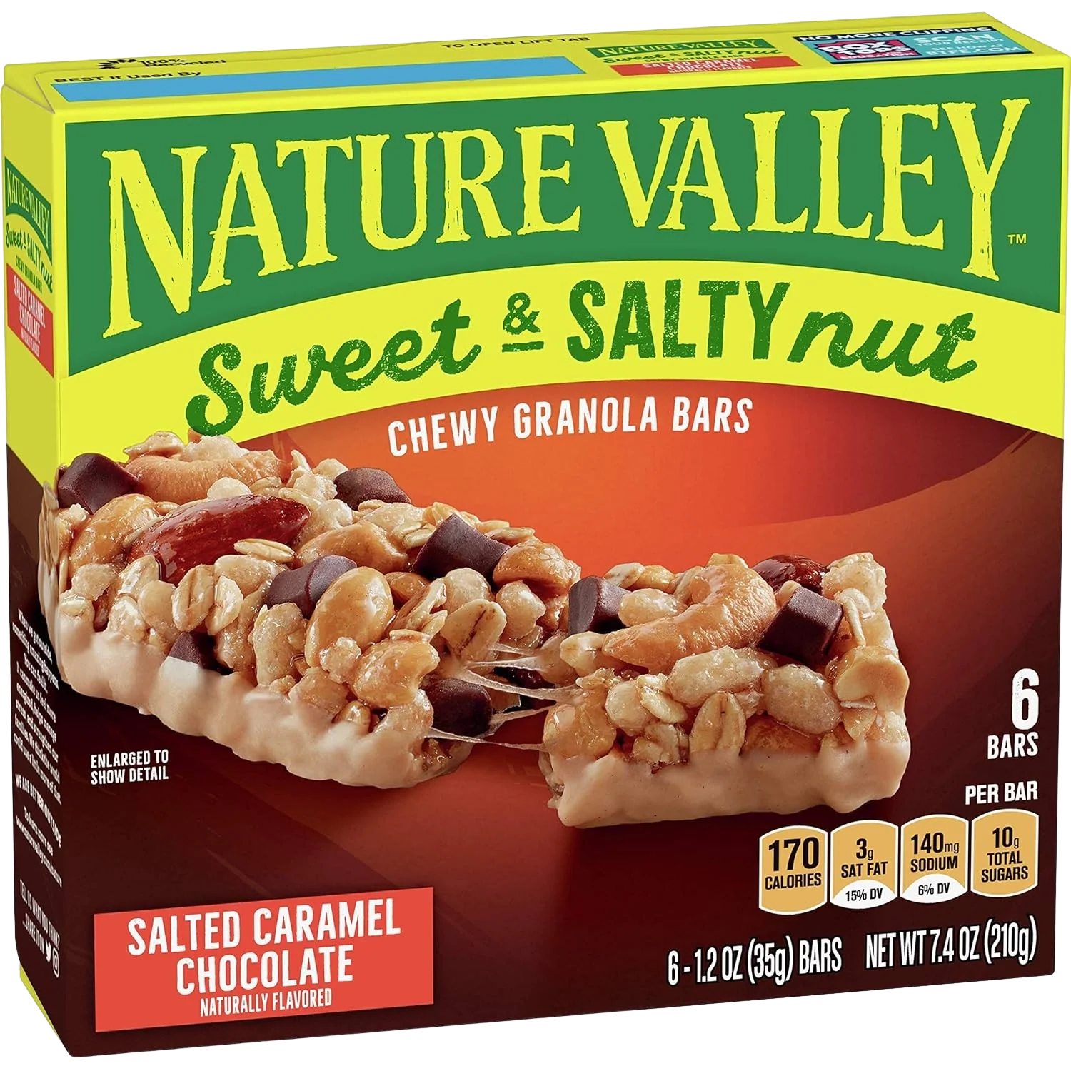 Sweet & Salty Nut Granola Bars - Salted Caramel Chocolate (6 CT)