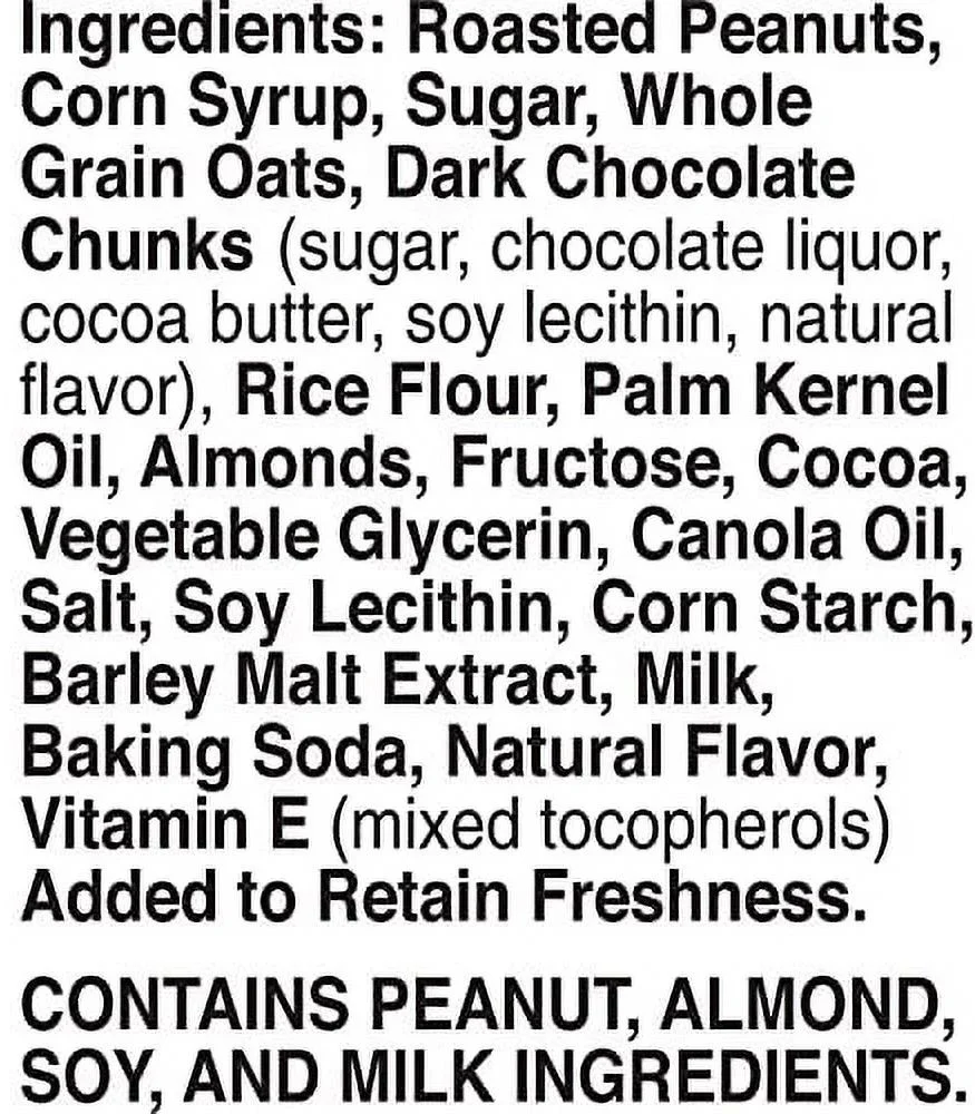 Sweet & Salty Nut Minis - Dark Chocolate, Peanut & Almond Chewy Granola Bars (20CT) - Image 2