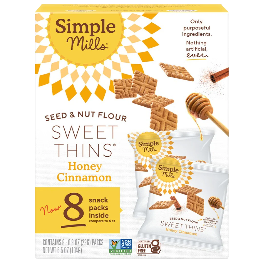 Sweet Thins Honey Cinnamon Cookies Snack Pack (8 CT)