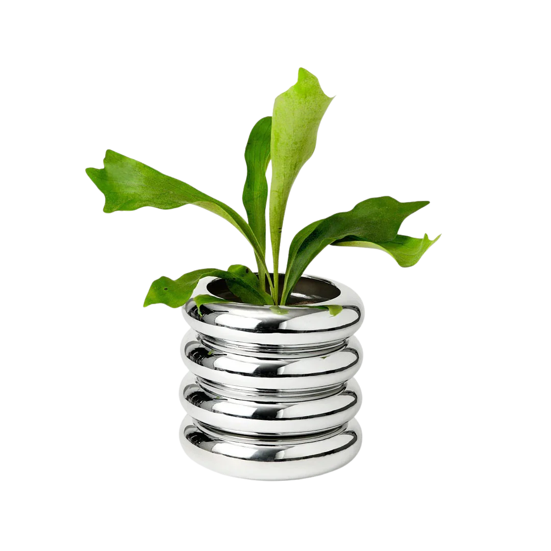 Tall Chrome Planter - Image 2