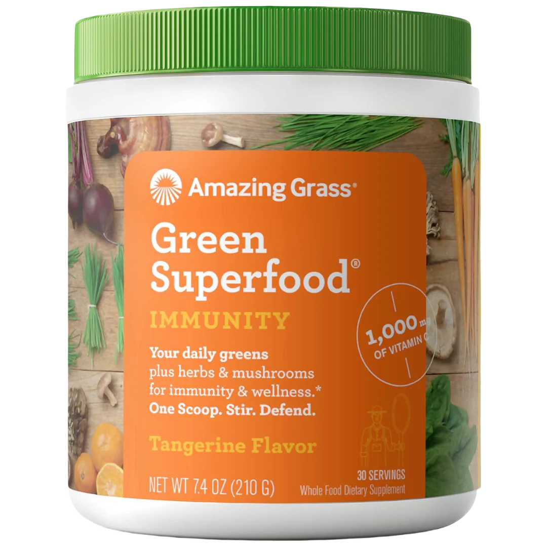 Tangerine Immunity Green Superfood Powder