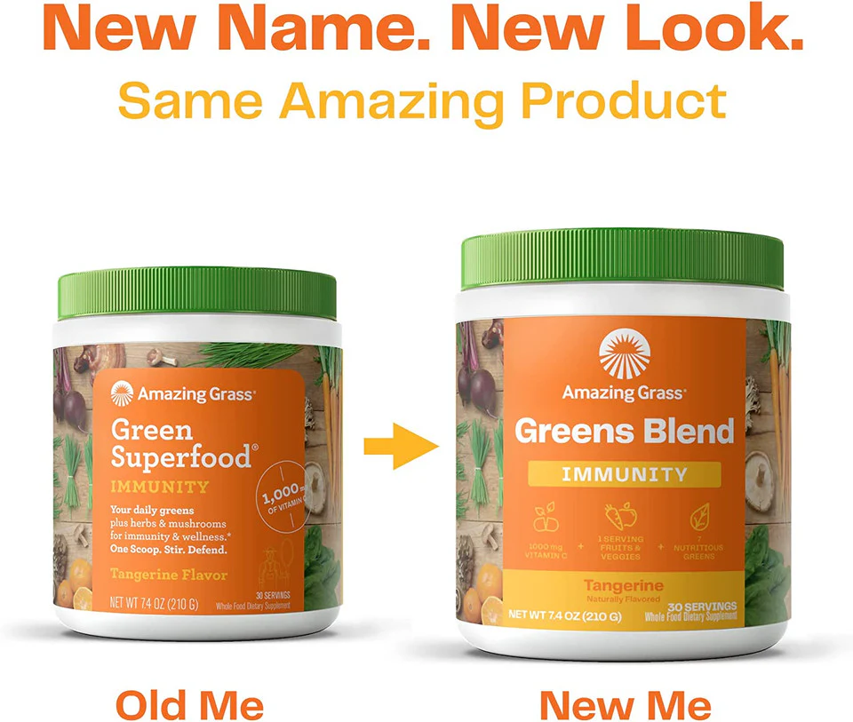 Tangerine Immunity Green Superfood Powder - Image 5