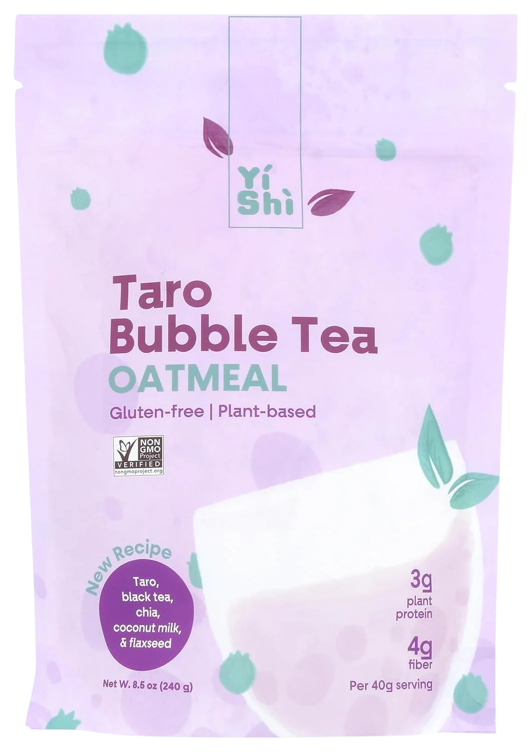 Taro Bubble Tea Oatmeal (5 Pack) - Image 2