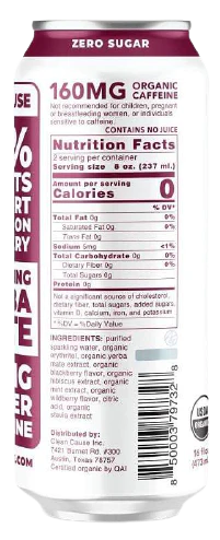 Berry Mint Sparkling Yerba Mate Tea - Image 2
