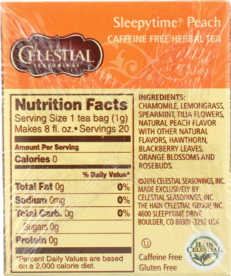 Sleepytime Peach Herbal Tea - Image 2