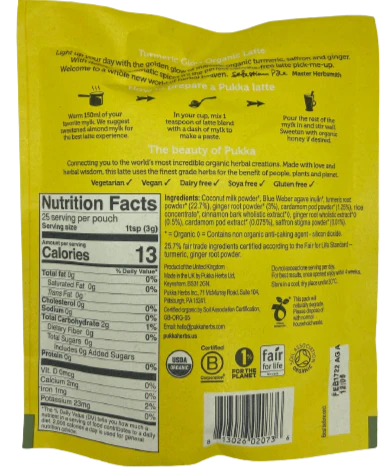Organic Latte Turmeric Glow Tea - Image 2