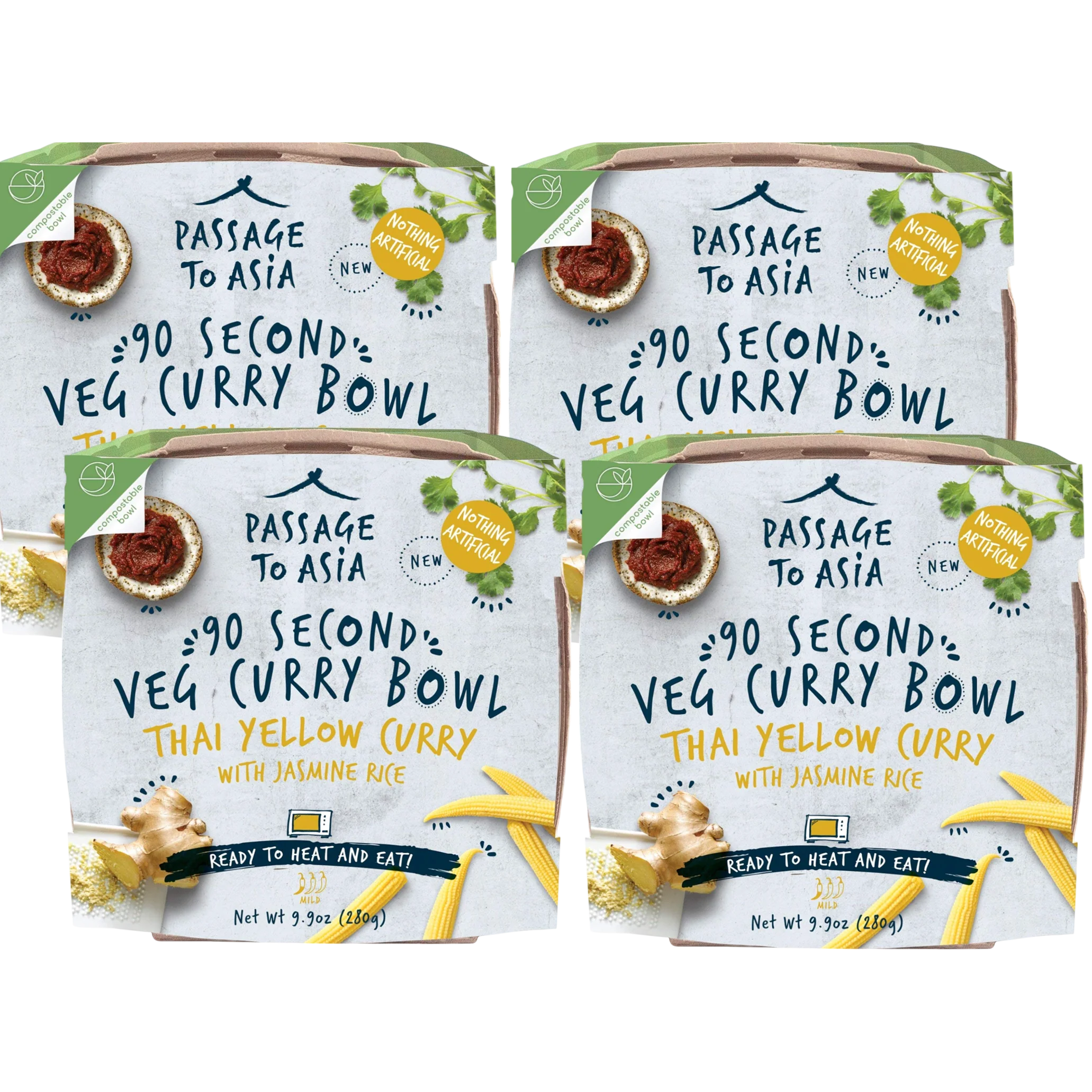 Thai Yellow Curry With Jasmine Rice Entree (4 CT)