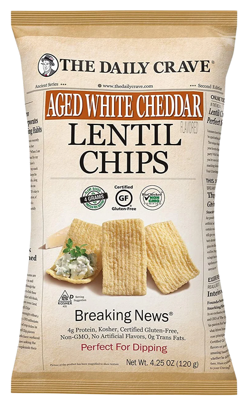 Aged White Cheddar Lentil Chips
