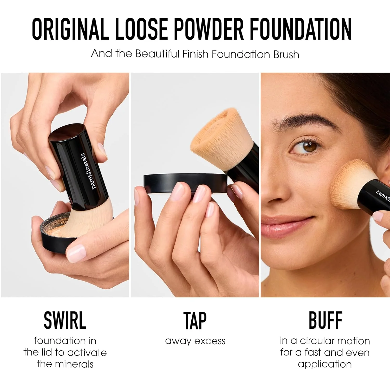 The Original Get Started Kit 3 Piece Mineral Makeup Set- Fair - Image 3