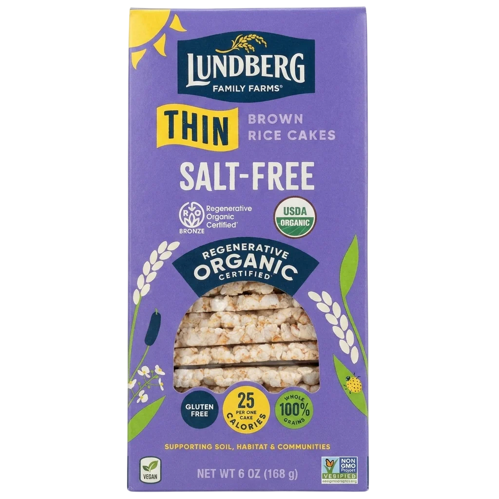 Thin Stackers Brown Rice Cakes - Salt-Free
