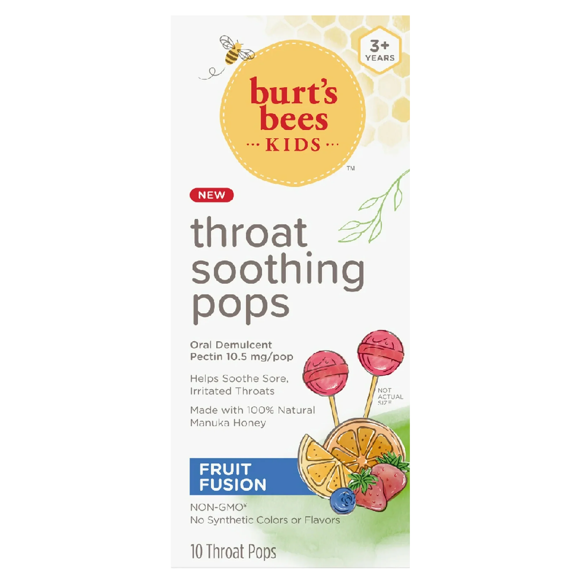 Throat Soothing Pops - Oral Demulcent - Fruit Fusion (10 CT)