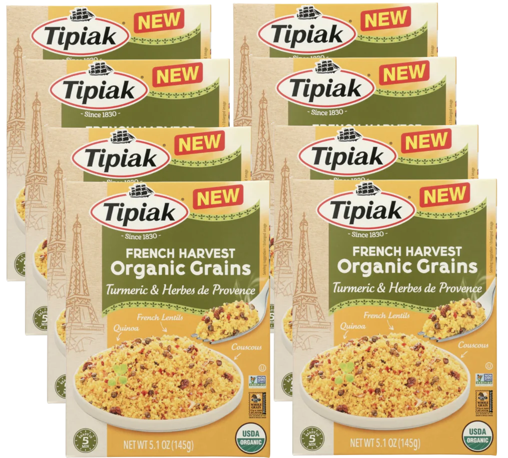 Tipiak French Harvest Organic Grains Turmeric & Provence Herbs (8 Pack)
