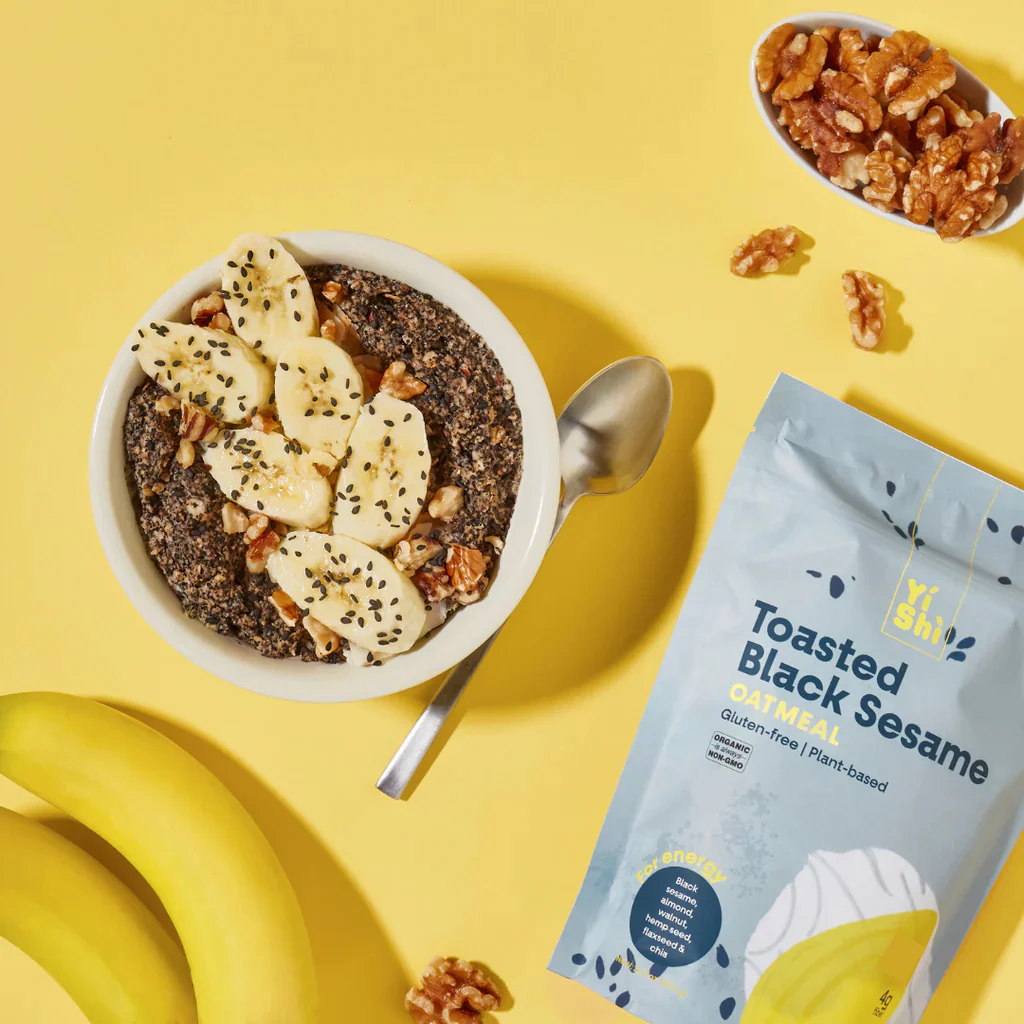 Toasted Black Sesame Oatmeal Pouch - Image 2