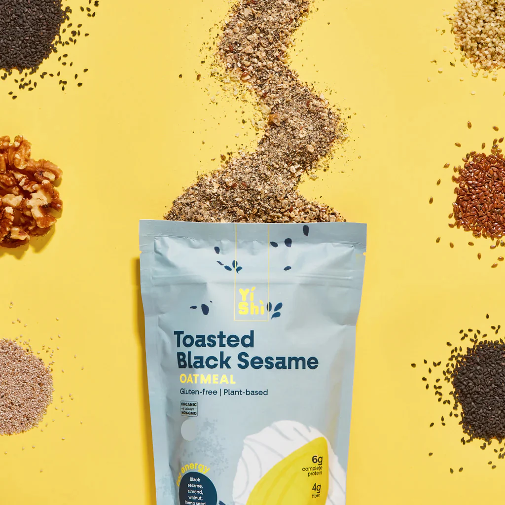 Toasted Black Sesame Oatmeal Pouch - Image 3