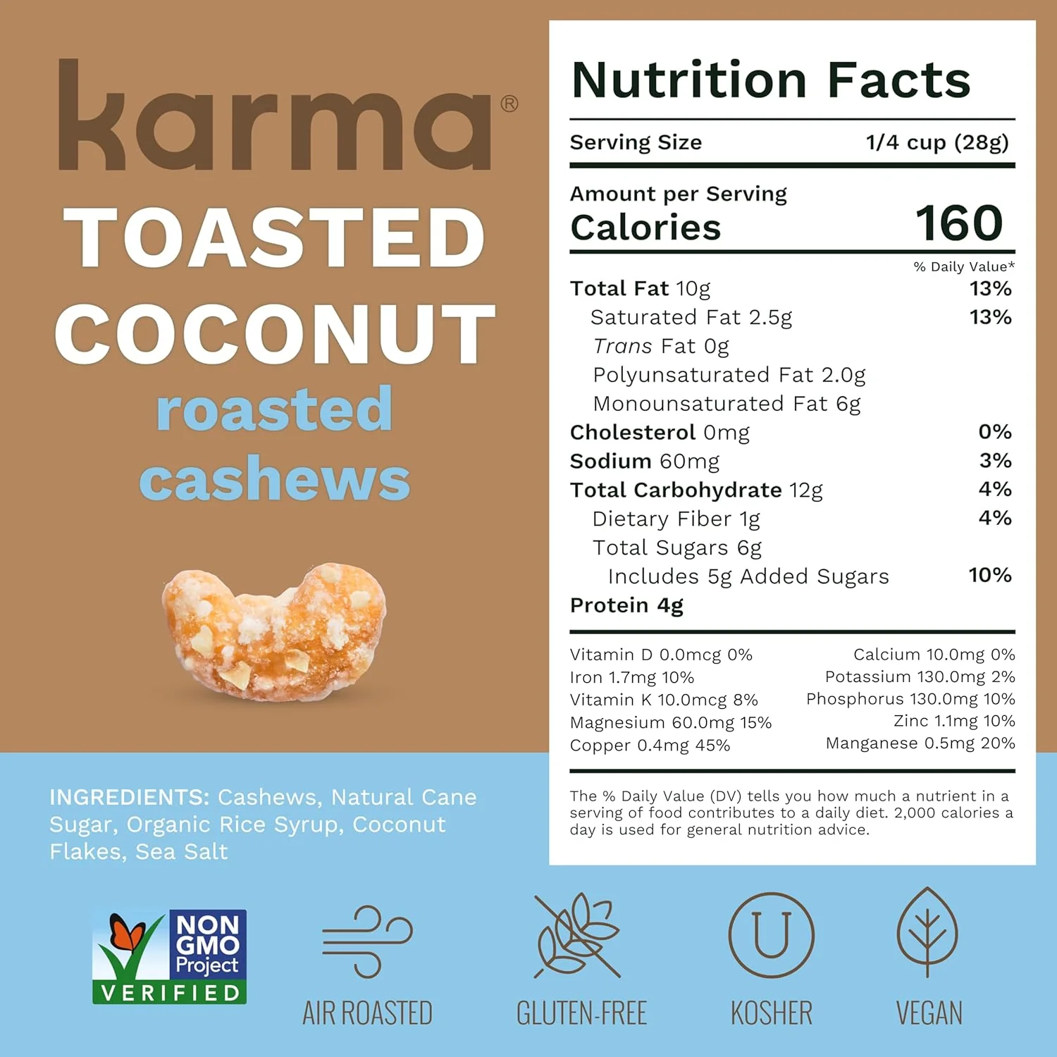 Toasted Coconut Air Roasted Whole Cashews - Image 5