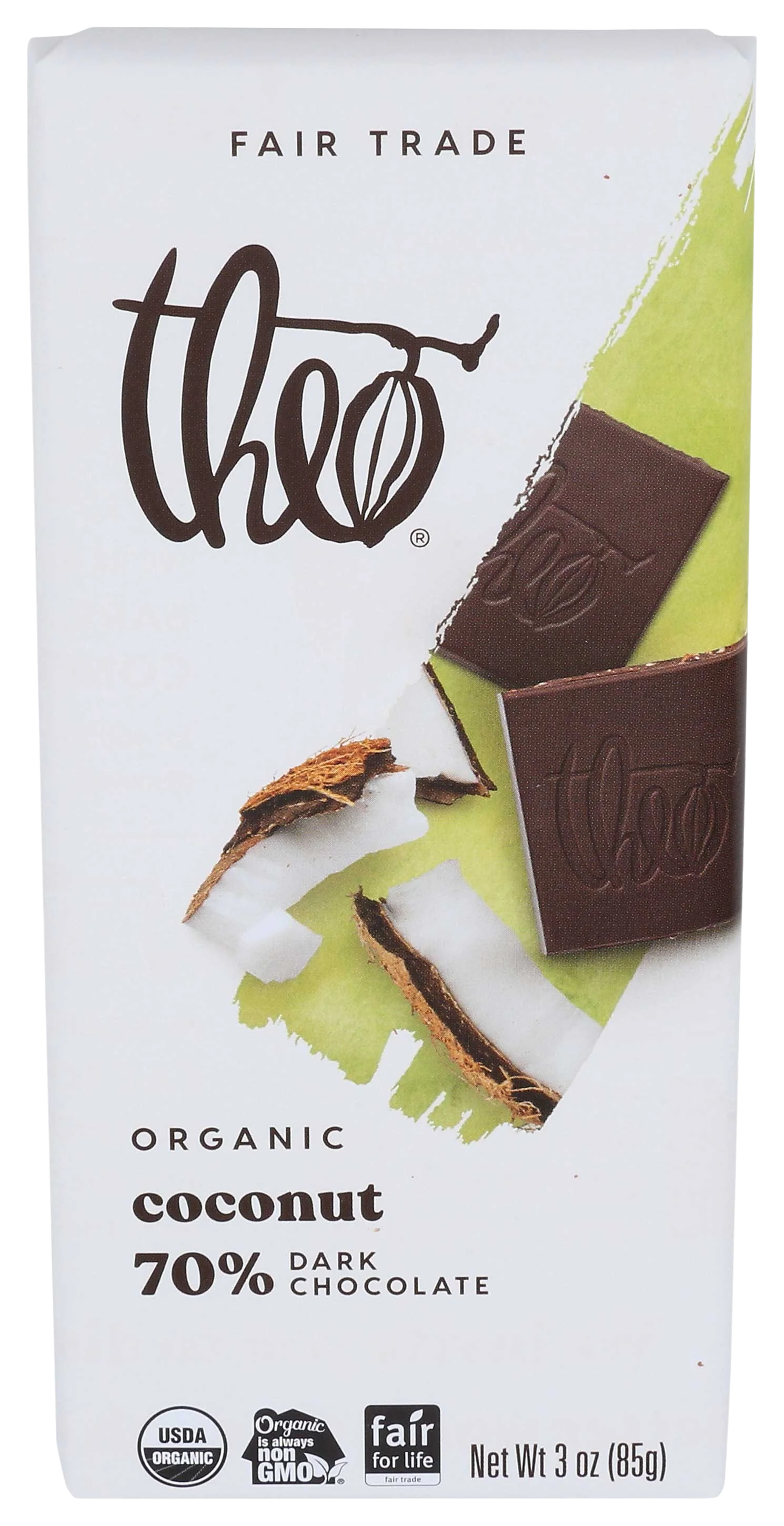 Toasted Coconut Dark Chocolate Bar
