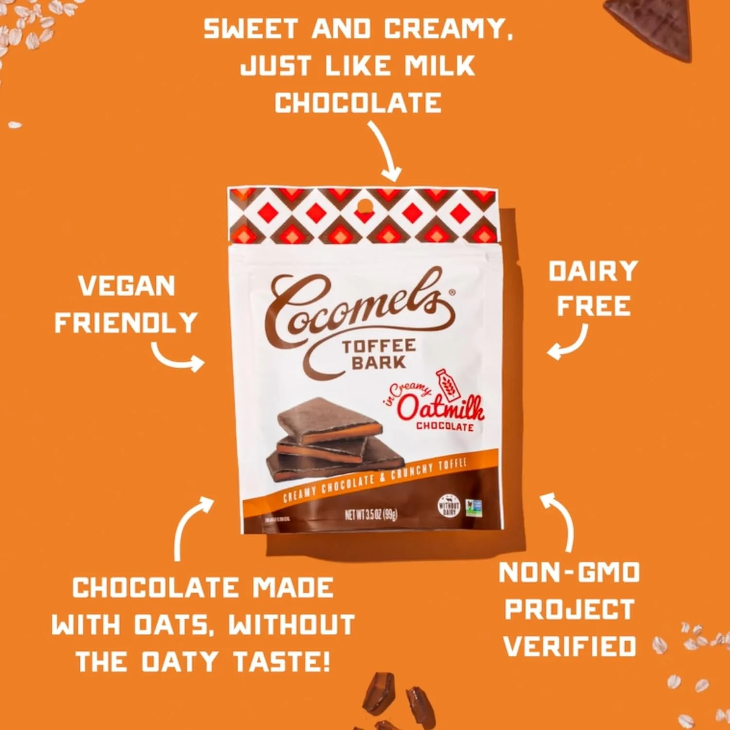 Toffee Bark Oatmilk Chocolate - Image 3