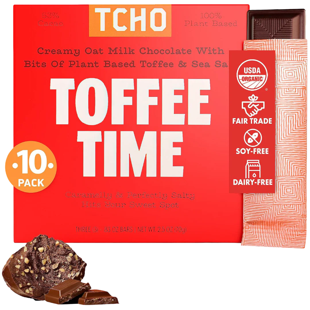 Toffee Time Oat Milk Chocolate Bar (10 Pack) - Image 2