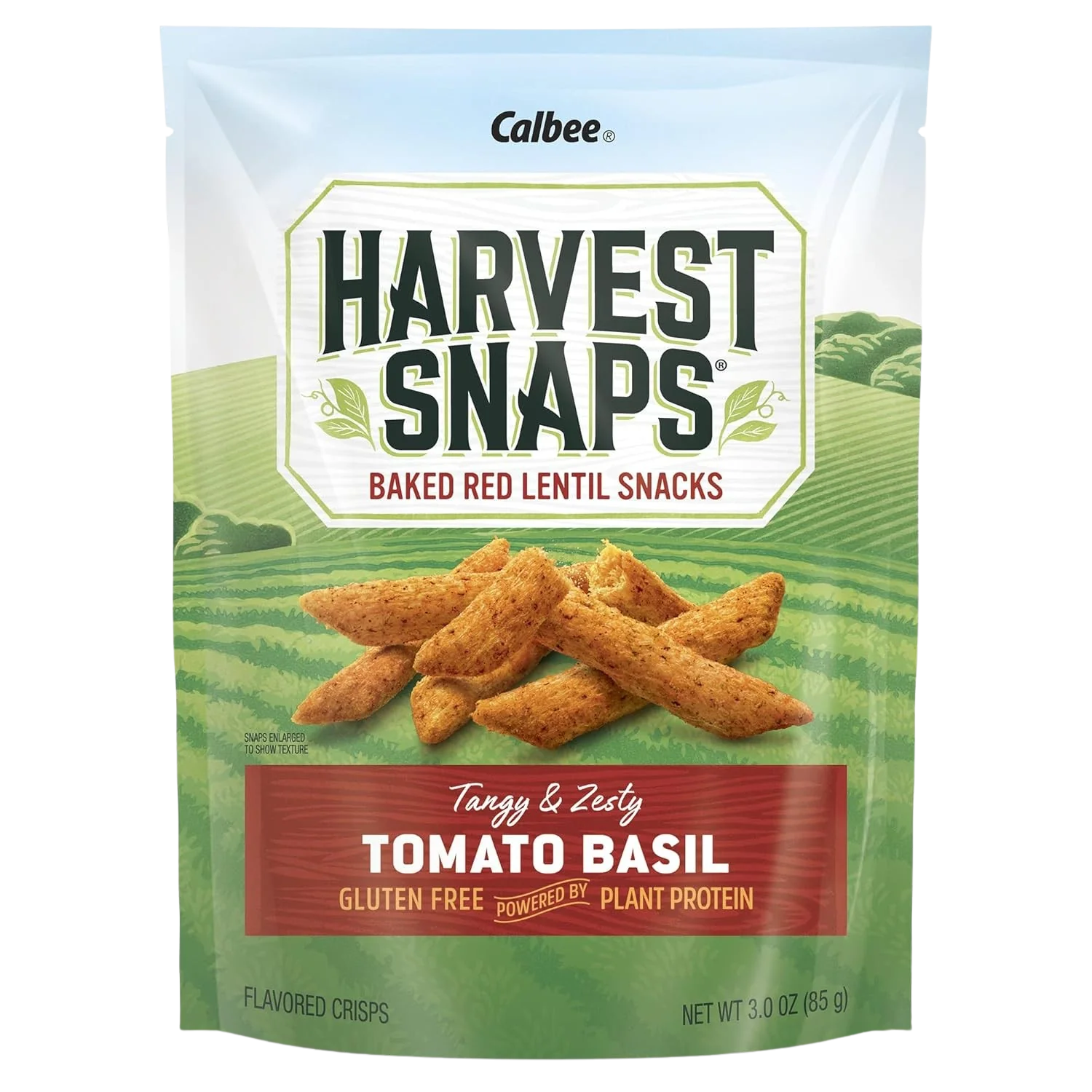 Tomato Basil Baked Red Lentil Snack