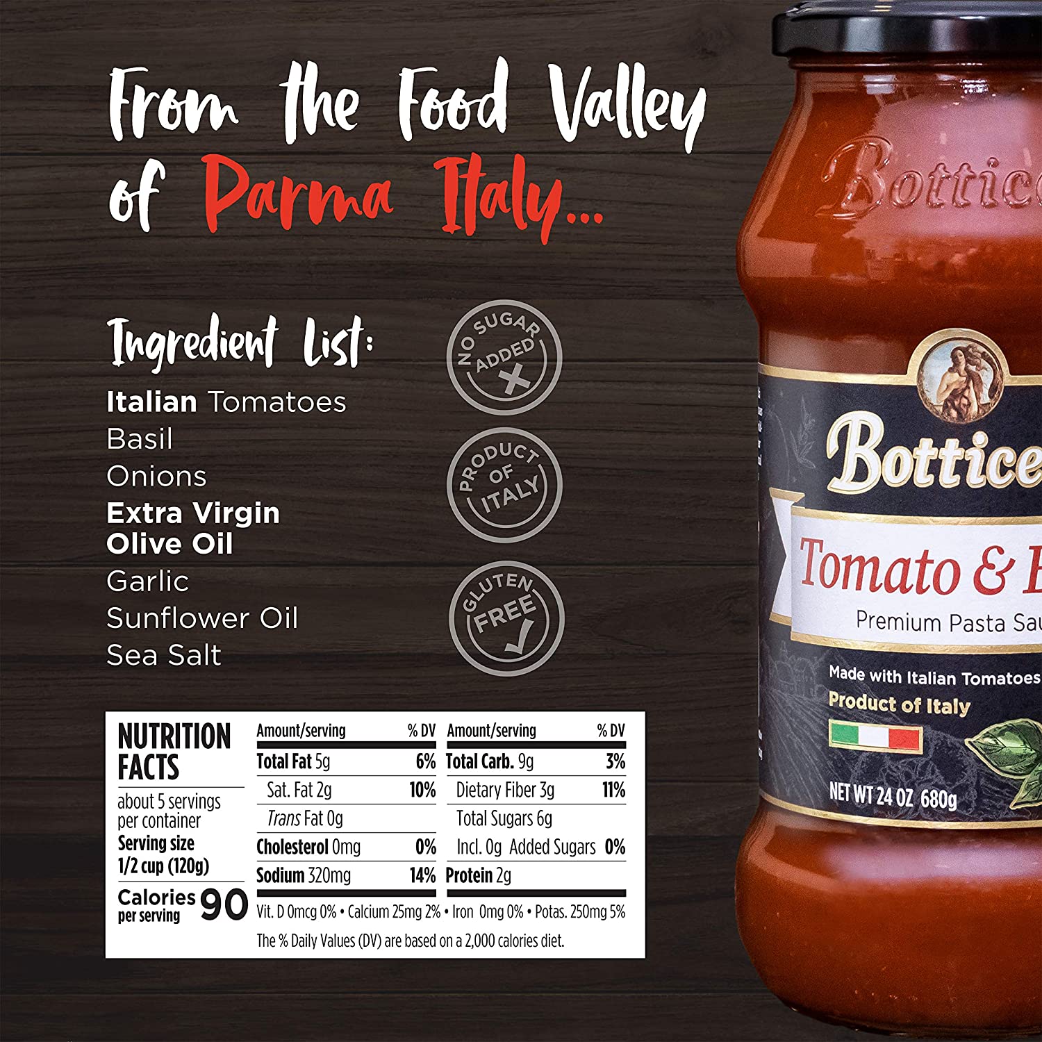 Tomato & Basil Pasta Sauce - Image 2