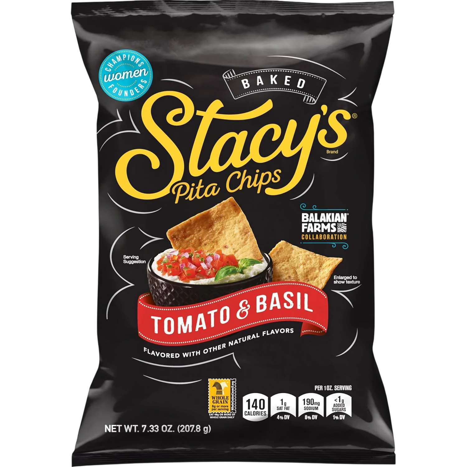 Tomato Basil Pita Chips
