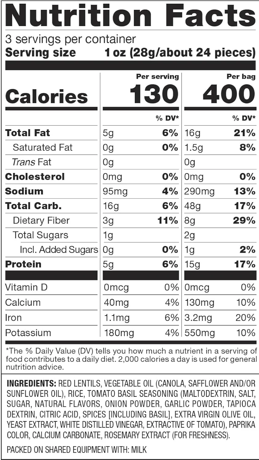Tomato Basil Snack Crisps (8 Pack) - Image 3
