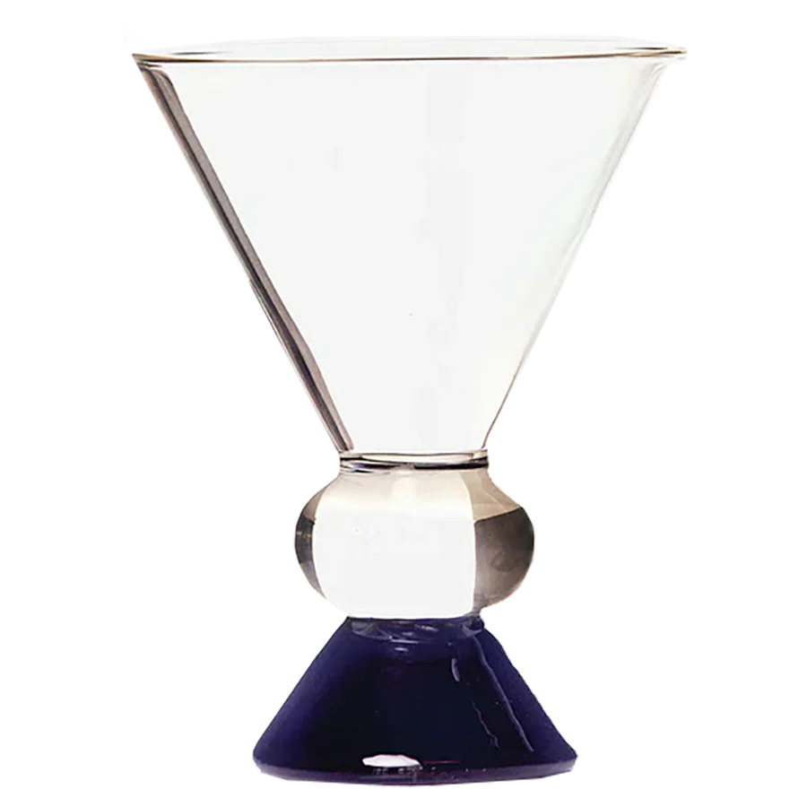 Totem Glass - Clear & Blue