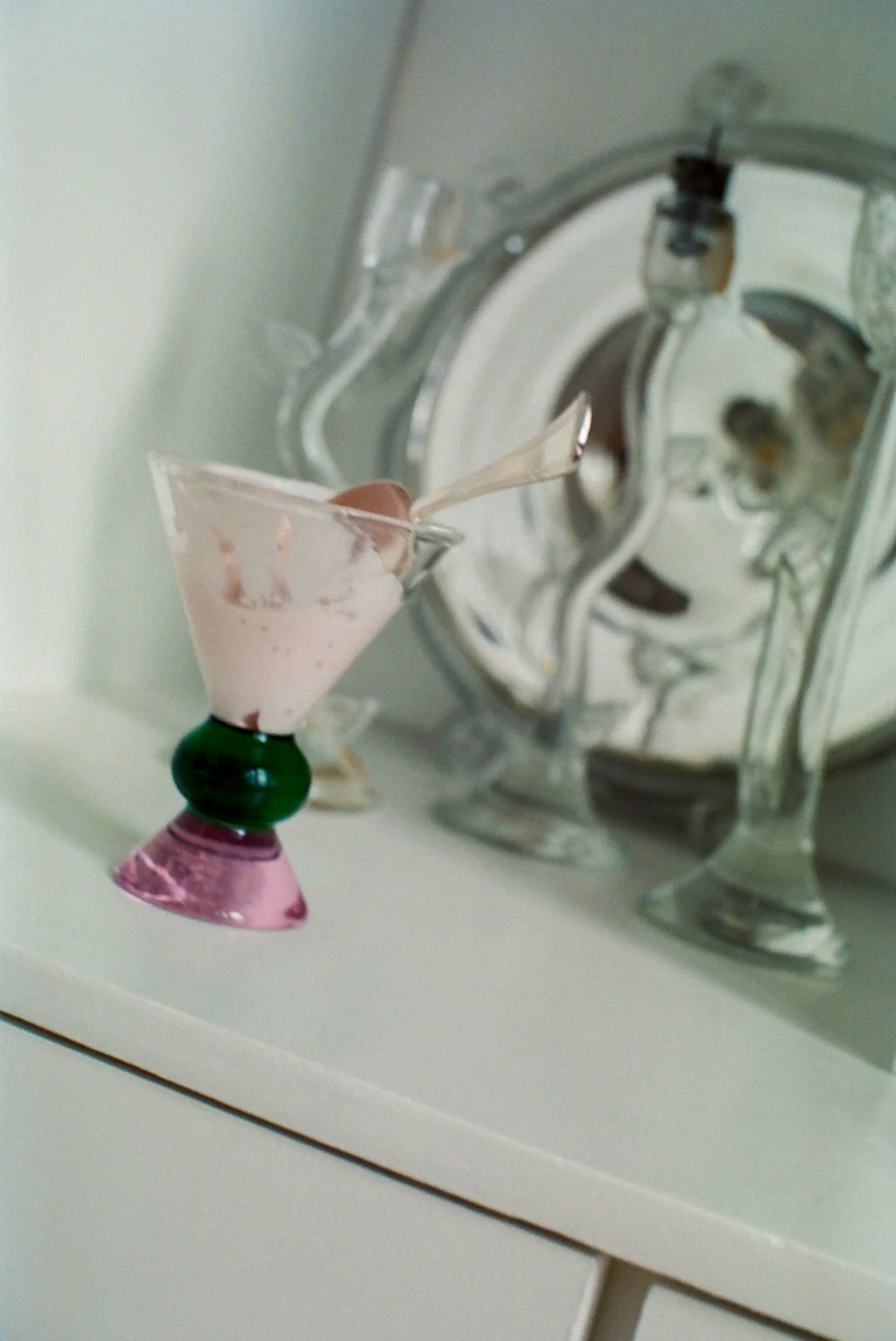 Totem Glass - Green & Pink - Image 3