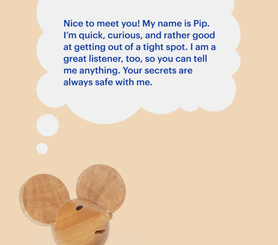 Palimal Toy Figurine With Magnets - Mouse Natural - Image 3