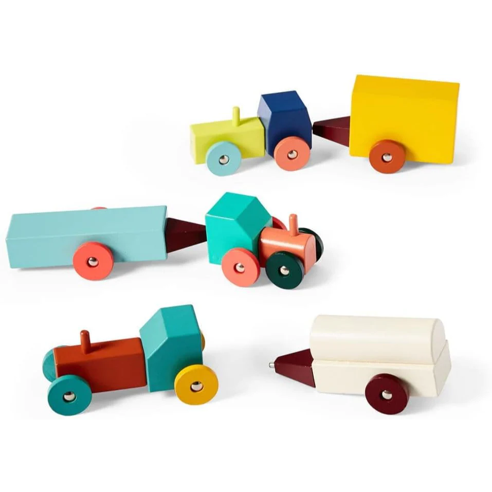Tractor Wooden Toy Set - Image 3