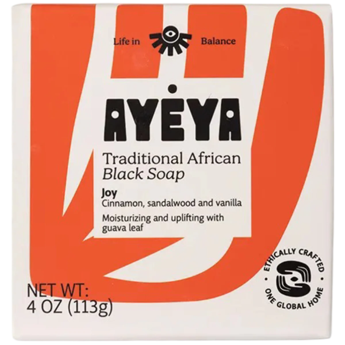 Traditional African Black Soap Bar - Joy
