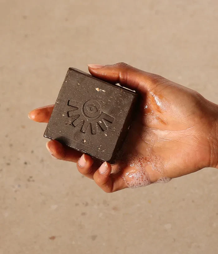 Traditional African Black Soap Bar - Joy - Image 2