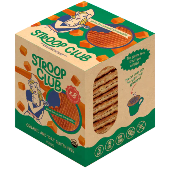 Traditional Caramel Gluten Free Stroopwafel (8 CT)