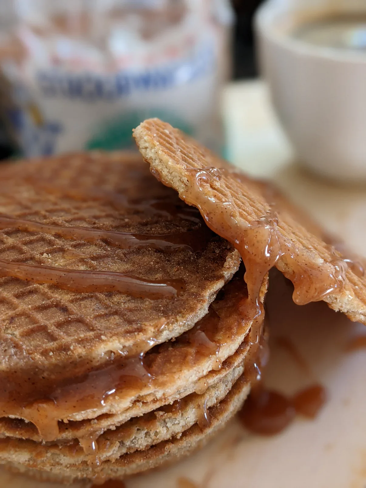 Traditional Caramel Gluten Free Stroopwafel (8 CT) - Image 3
