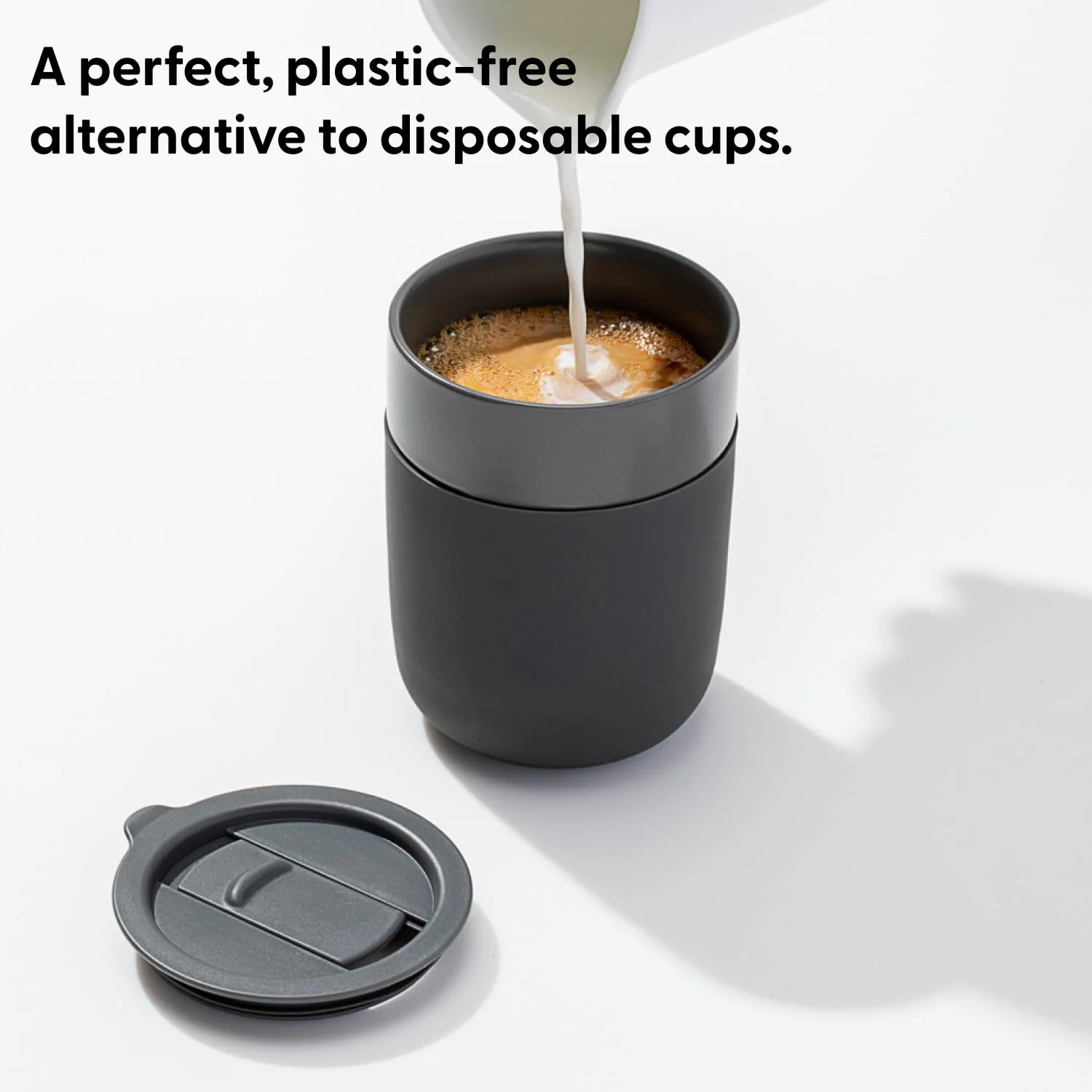 12oz Travel Coffee Mug with Protective Silicone Sleeve - Blush - Image 2