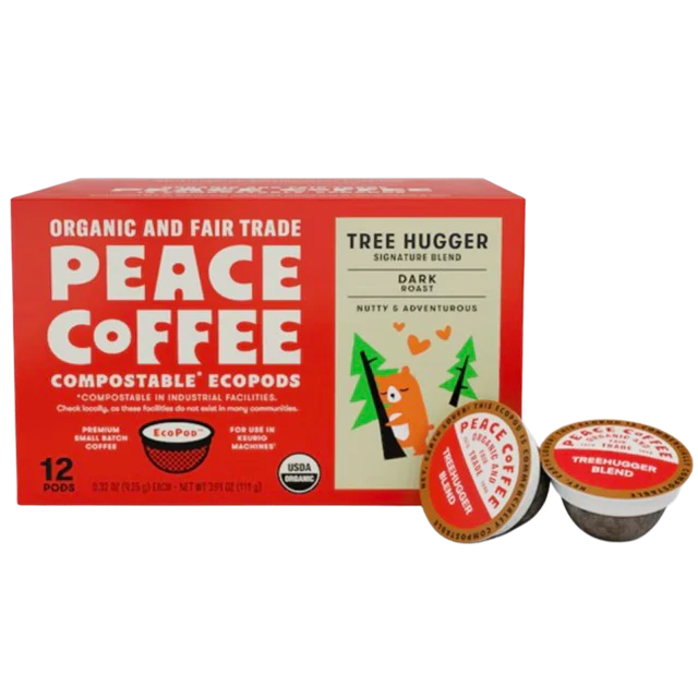 Tree Hugger Signature Blend, Ground Dark Roast (12 K-Cups)